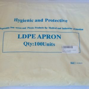 APRONS DISPOSABLE - YELLOW (100)